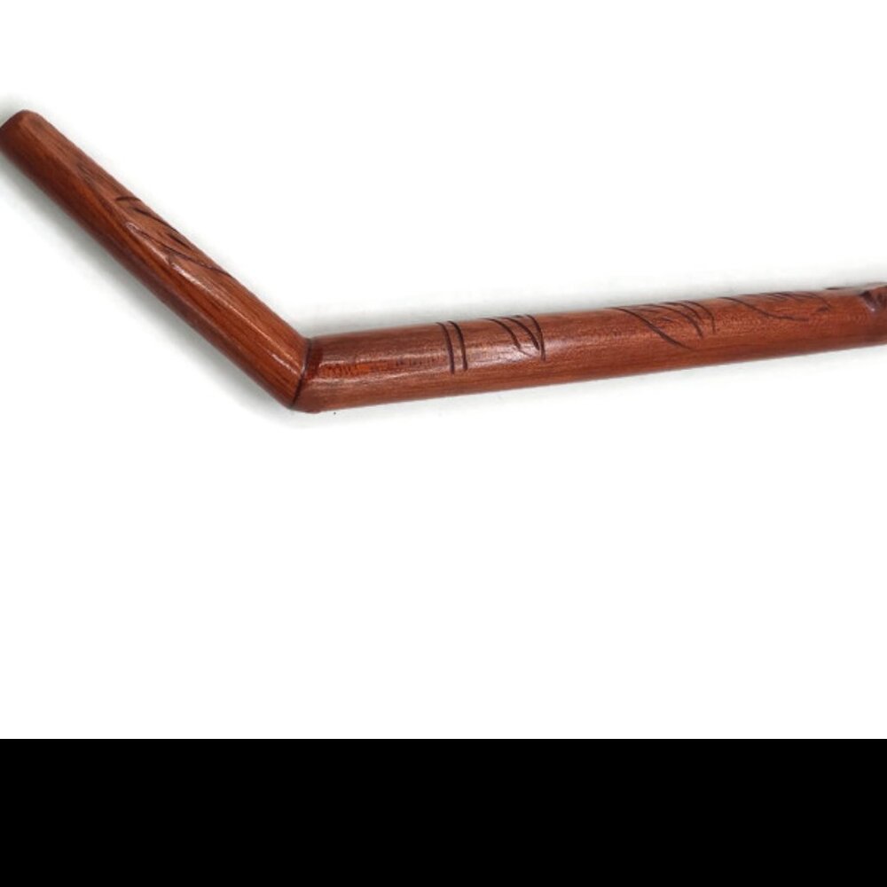Unisex Tepi Carved Snake Design Bloodwood